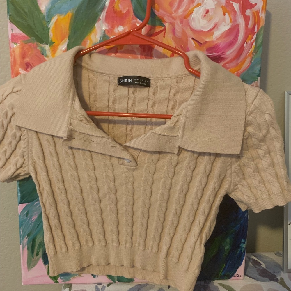 Sweater crop top